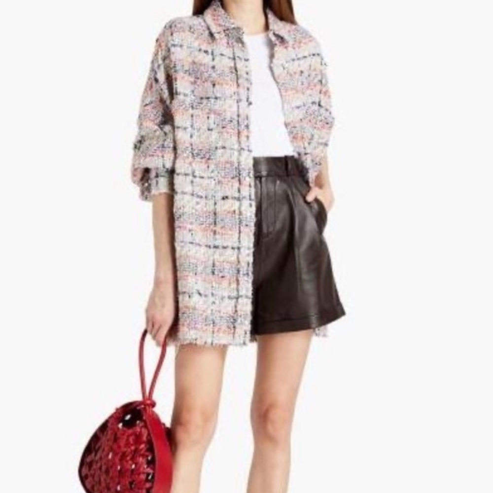 IRO Mekkie Tweed Oversized Shirt Jacket - Picture 4 of 11